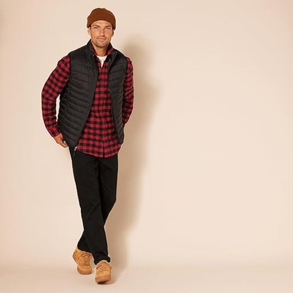 Essentials Men's Long-Sleeve Flannel Shirt (Available in Big & Tall) - Picture 4 of 7